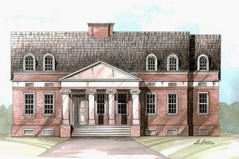 Dream House Plan - Classical Exterior - Front Elevation Plan #119-284