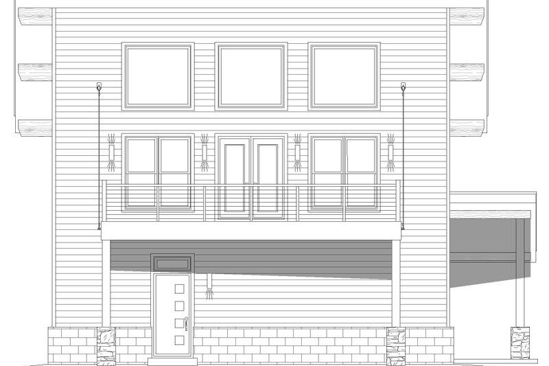 Architectural House Design - Exterior - Other Elevation for Contemporary House Plan #932-475 - 2 bed, 2 bath