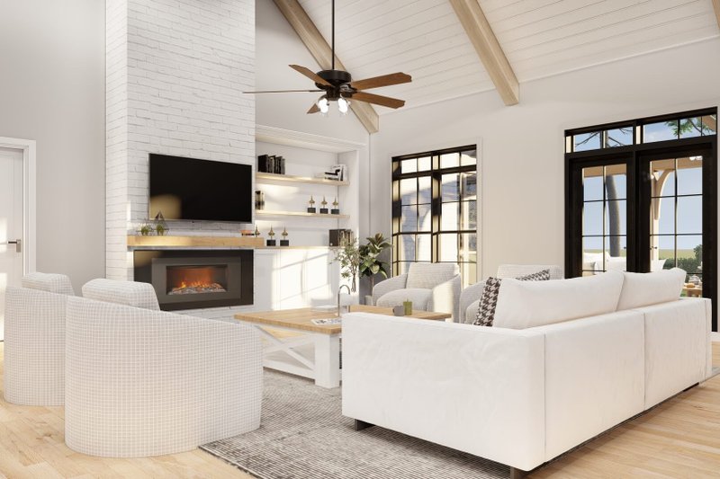 House Blueprint - Interior - Family Room 2 for Modern House Plan #923-344 - 3 bed, 2.5 bath