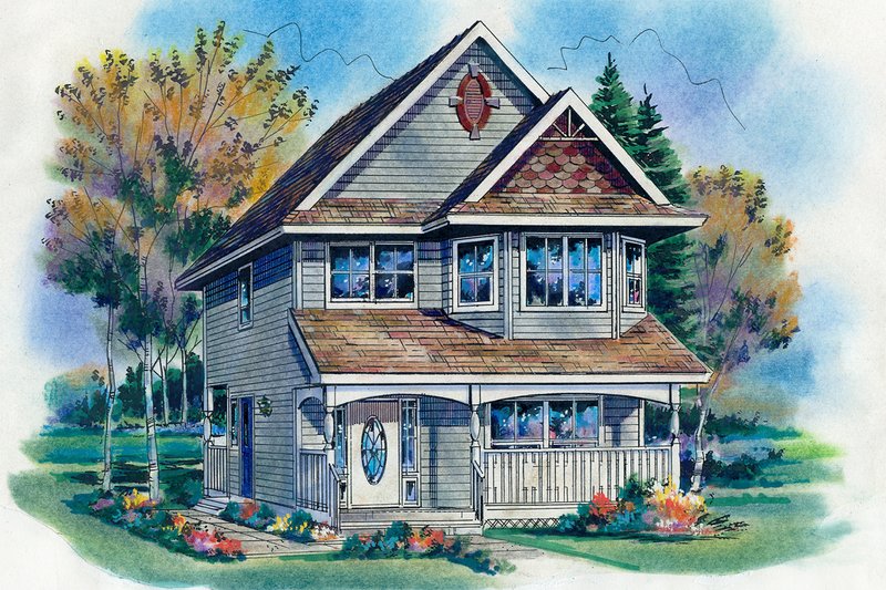 House Design - Farmhouse Exterior - Front Elevation Plan #18-280