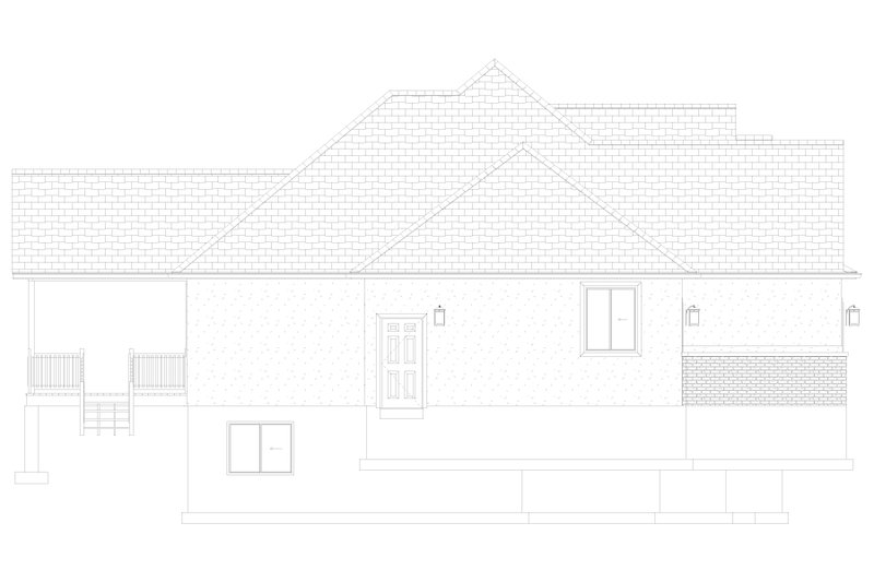 House Design - Exterior - Other Elevation 1 for Traditional House Plan #1060-221 - 3 bed, 2 bath