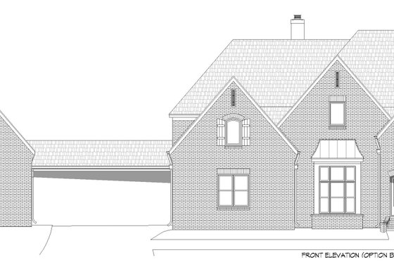 Exterior - Front Elevation 4 for Southern House Plan #932-862 - 5 bed, 4.5 bath