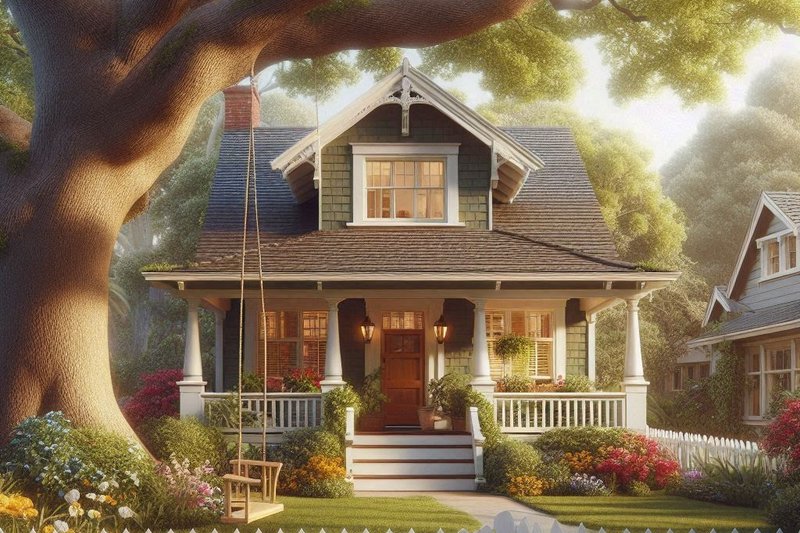 Cottage Style House Plan - 2 Beds 1 Baths 728 Sq/Ft Plan #515-60