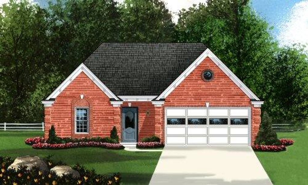 Exterior - Front Elevation 2 for Traditional House Plan #424-162 - 3 bed, 2 bath