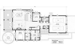 Floor Plan - Main Floor for Cottage House Plan #928-398 - 3 bed, 3.5 bath