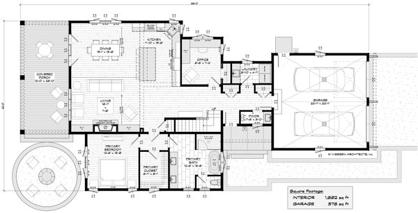 House Blueprint - Cottage Floor Plan - Main Floor Plan #928-398