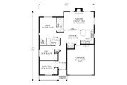 Craftsman Style House Plan - 3 Beds 2 Baths 1325 Sq/Ft Plan #53-599 