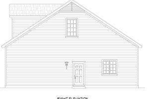 Exterior - Other Elevation 1 for Traditional House Plan #932-486, 0.5 bath