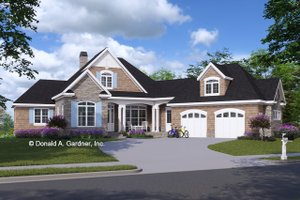 Country Exterior - Front Elevation Plan #929-993