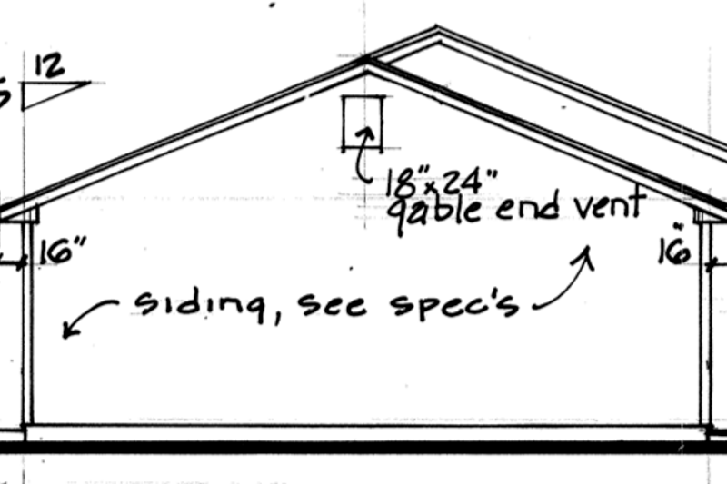 Architectural House Design - Exterior - Other Elevation for Country House Plan #30-237 - 3 bed, 2 bath