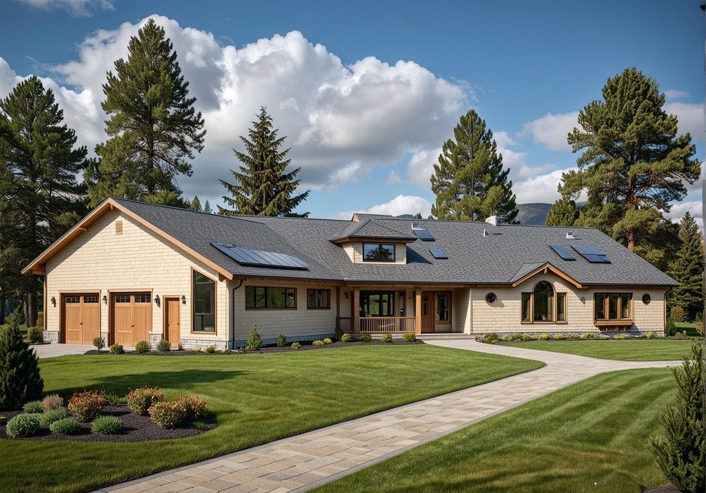 Exterior - Front Elevation 2 for Traditional House Plan #117-141 - 4 bed, 3 bath