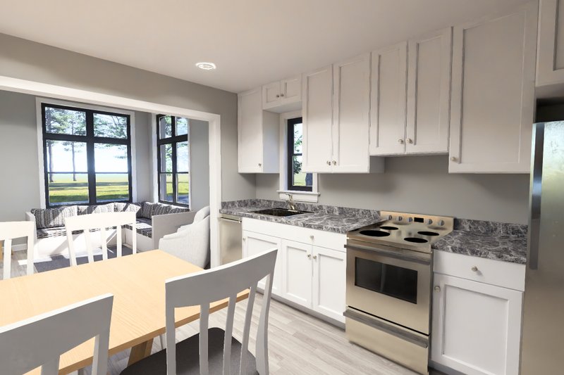 Dream House Plan - Interior - Kitchen 1 for Modern House Plan #513-2435 - 1 bed, 1 bath