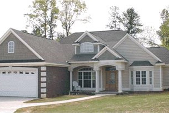 Exterior - Front Elevation for Traditional House Plan #63-109 - 4 bed, 2 bath