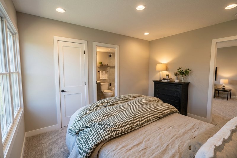 Home Plan - Interior - Bedroom 1 for Farmhouse House Plan #51-1522 - 3 bed, 3.5 bath