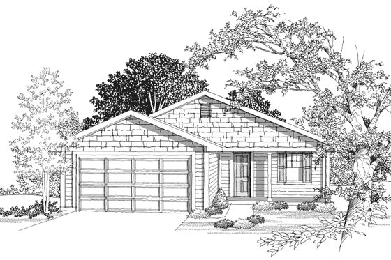 Photo for Ranch House Plan #70-1017 - 3 bed, 1 bath