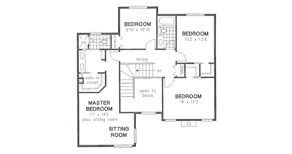 Dream House Plan - European Floor Plan - Upper Floor Plan #18-9006