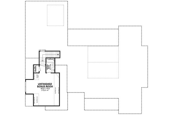Floor Plan - Upper Floor for Farmhouse House Plan #430-380 - 4 bed, 3.5 bath