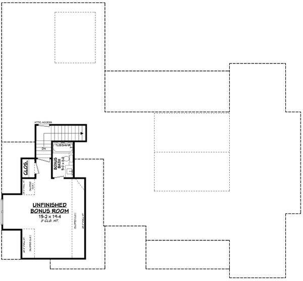 Farmhouse Floor Plan - Upper Floor Plan #430-380