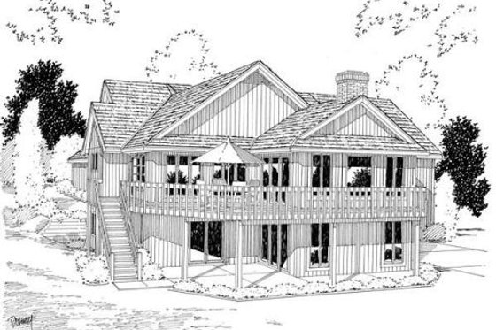 Exterior - Other Elevation House Plan #312-416 - 4 bed, 3 bath