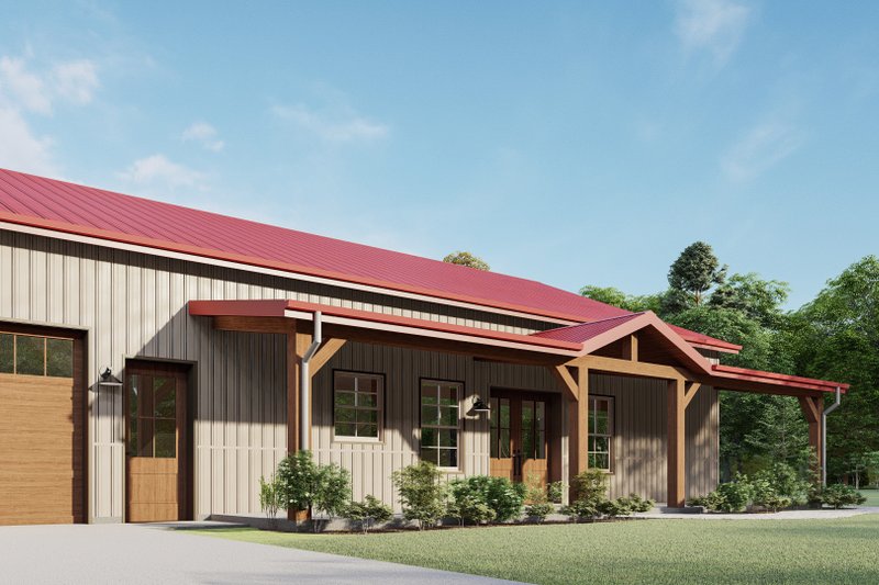Home Plan - Exterior - Other Elevation 7 for Barndominium House Plan #1092-32 - 3 bed, 2 bath