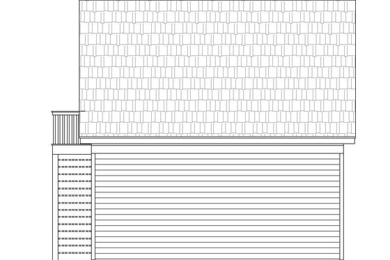 Exterior - Rear Elevation for Country House Plan #932-195, 0 bath