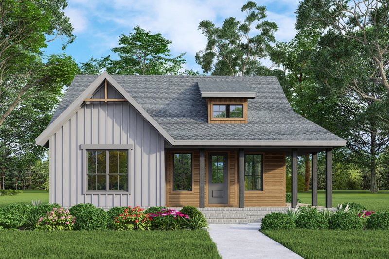 Cottage Style House Plan - 3 Beds 2 Baths 1155 Sq/Ft Plan #472-440