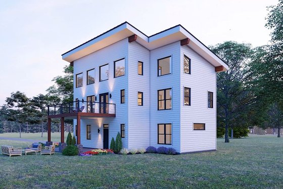 Exterior - Other Elevation 1 for Contemporary House Plan #932-1223 - 3 bed, 3.5 bath