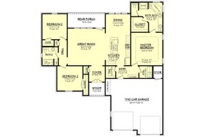 Floor Plan - Main Floor for European House Plan #430-66 - 3 bed, 2 bath