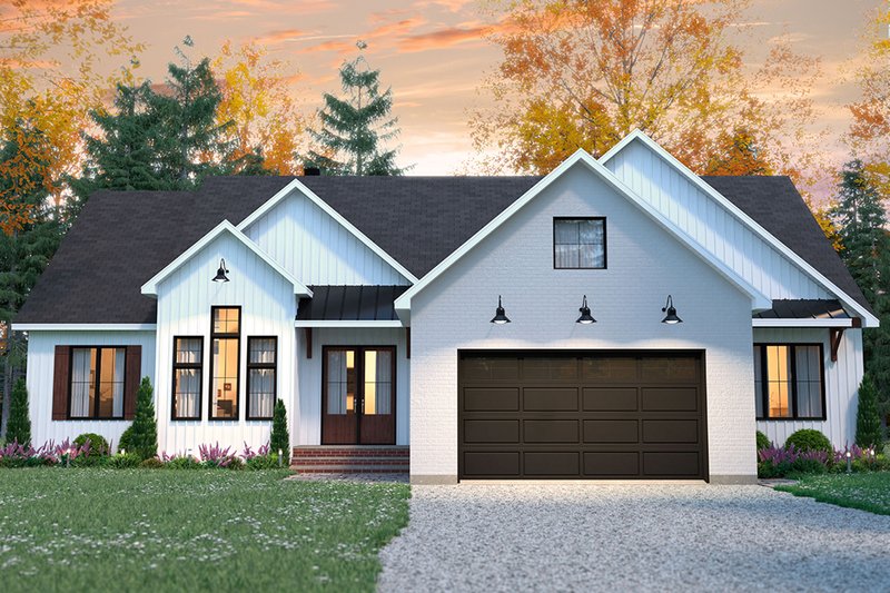 Dream House Plan - Farmhouse Exterior - Front Elevation Plan #23-2723