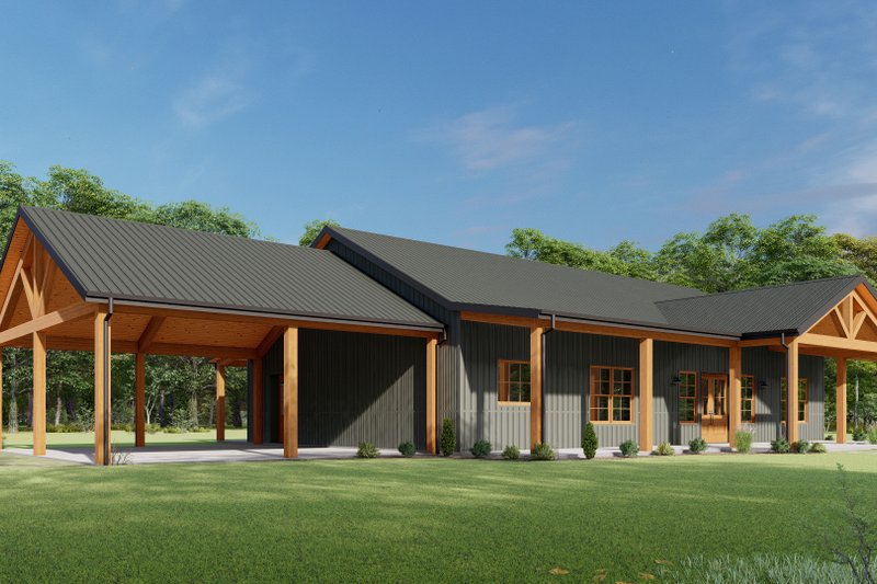 House Plan Design - Exterior - Other Elevation 6 for Barndominium House Plan #1092-51 - 3 bed, 2.5 bath