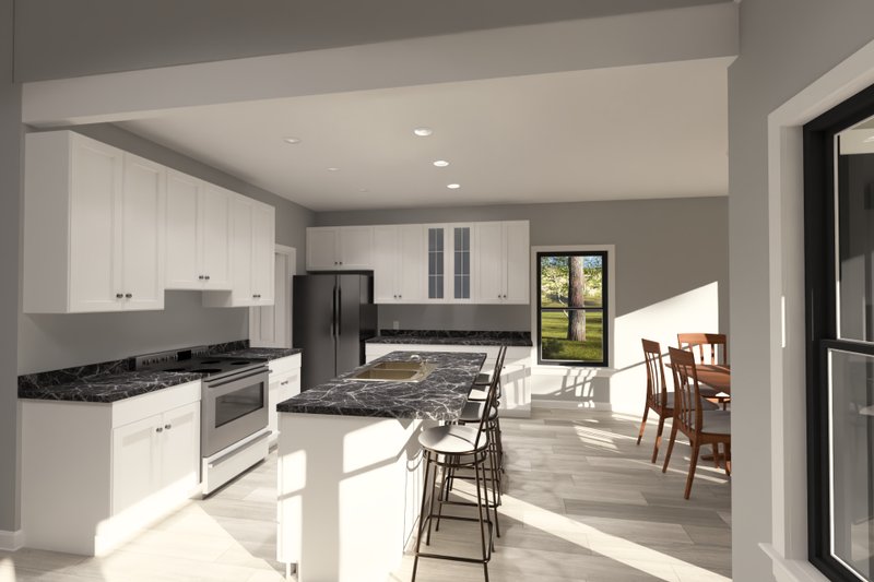 Architectural House Design - Interior - Kitchen 1 for Cottage House Plan #513-2415 - 3 bed, 2 bath