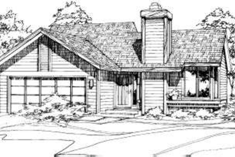 Home Plan - Ranch Exterior - Front Elevation Plan #320-104
