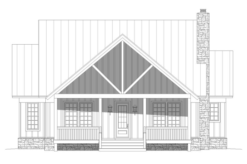 House Plan Design - Exterior - Front Elevation 3 for Country House Plan #932-594 - 3 bed, 3.5 bath