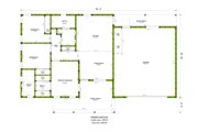 Modern Style House Plan - 3 Beds 2 Baths 1396 Sq/Ft Plan #1106-179 Floor 