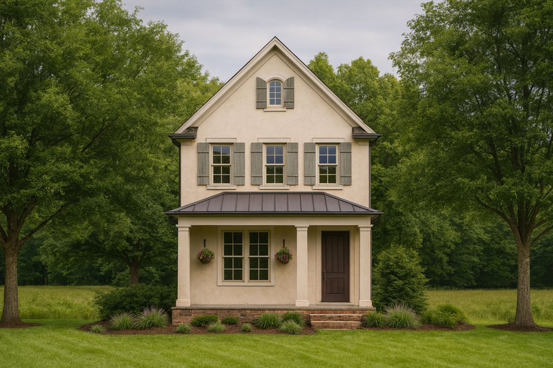 Architectural House Design - European Exterior - Front Elevation Plan #20-2584