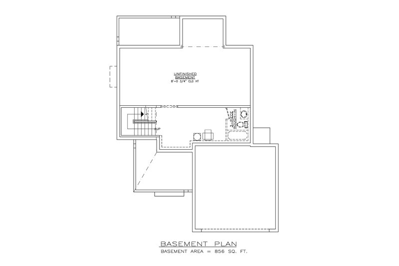 Dream House Plan - Floor Plan - Lower Floor for Prairie House Plan #1100-102 - 3 bed, 2.5 bath