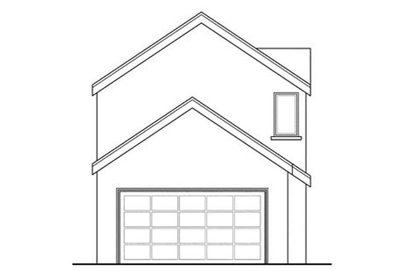 Architectural House Design - Exterior - Rear Elevation for Traditional House Plan #124-877 - 3 bed, 2.5 bath