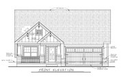Craftsman Style House Plan - 4 Beds 3 Baths 2509 Sq/Ft Plan #20-2455 Exterior 