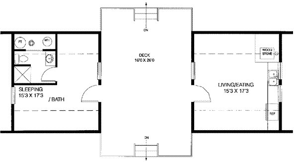 Home Plan - Contemporary Floor Plan - Main Floor Plan #60-105