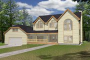 European Style House Plan - 4 Beds 3 Baths 2455 Sq/Ft Plan #117-131 