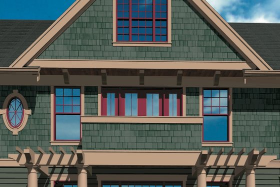 Exterior - Other Elevation 4 for Colonial House Plan #48-151 - 6 bed, 5 bath