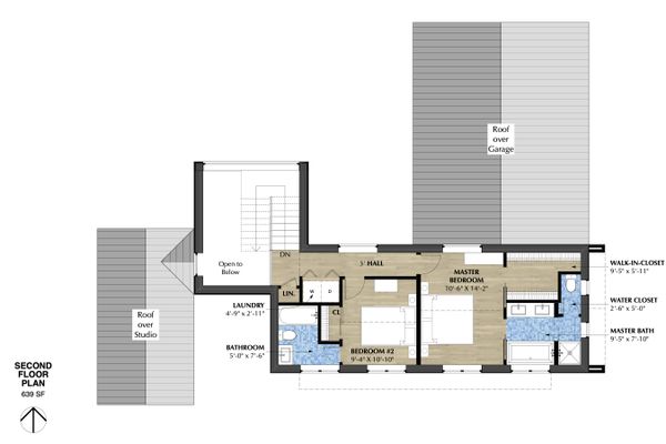 Modern Floor Plan - Upper Floor Plan #933-7