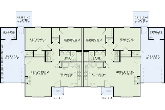 Floor Plan - Main Floor for Victorian House Plan #17-3333 - 4 bed, 2 bath