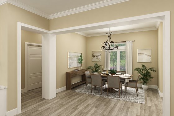Interior - Dining Room for Farmhouse House Plan #45-613 - 3 bed, 2 bath