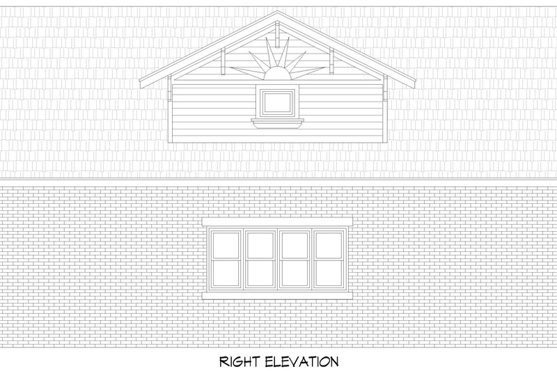 Dream House Plan - Exterior - Other Elevation 1 for Craftsman House Plan #932-1139, 1.5 bath
