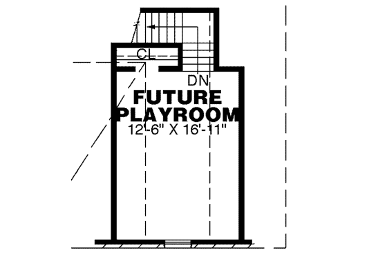 Floor Plan - Other Floor for Southern House Plan #34-163 - 3 bed, 2 bath