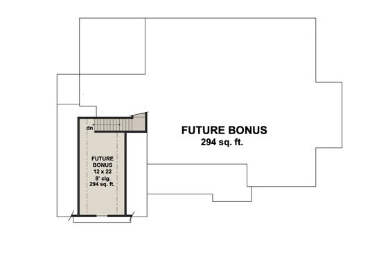 Floor Plan - Other Floor for Farmhouse House Plan #51-1157 - 3 bed, 2.5 bath