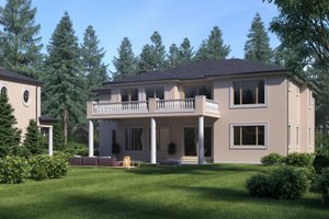 Exterior - Rear Elevation for Mediterranean House Plan #1066-46 - 5 bed, 5 bath