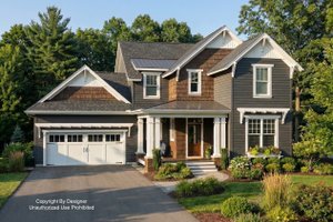 Craftsman Exterior - Front Elevation Plan #51-1193