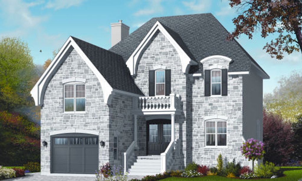 European Style House Plan 3 Beds 2 Baths 1760 Sq/Ft Plan 232234
